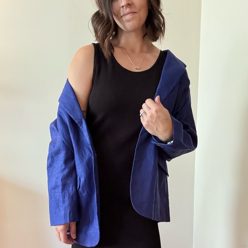 vintage Liz Claiborne 100% linen blazer - size 12